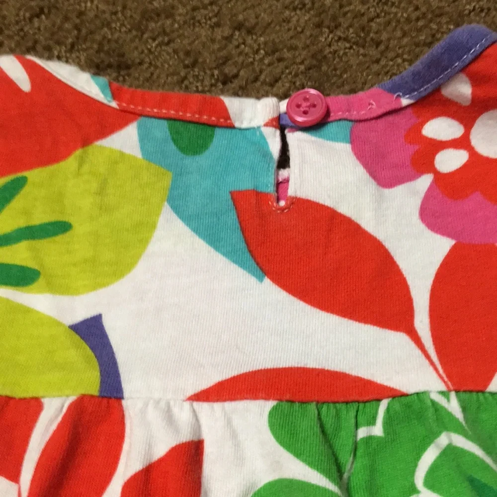 Carters shirt Girls 3T no sleeve floral tropical